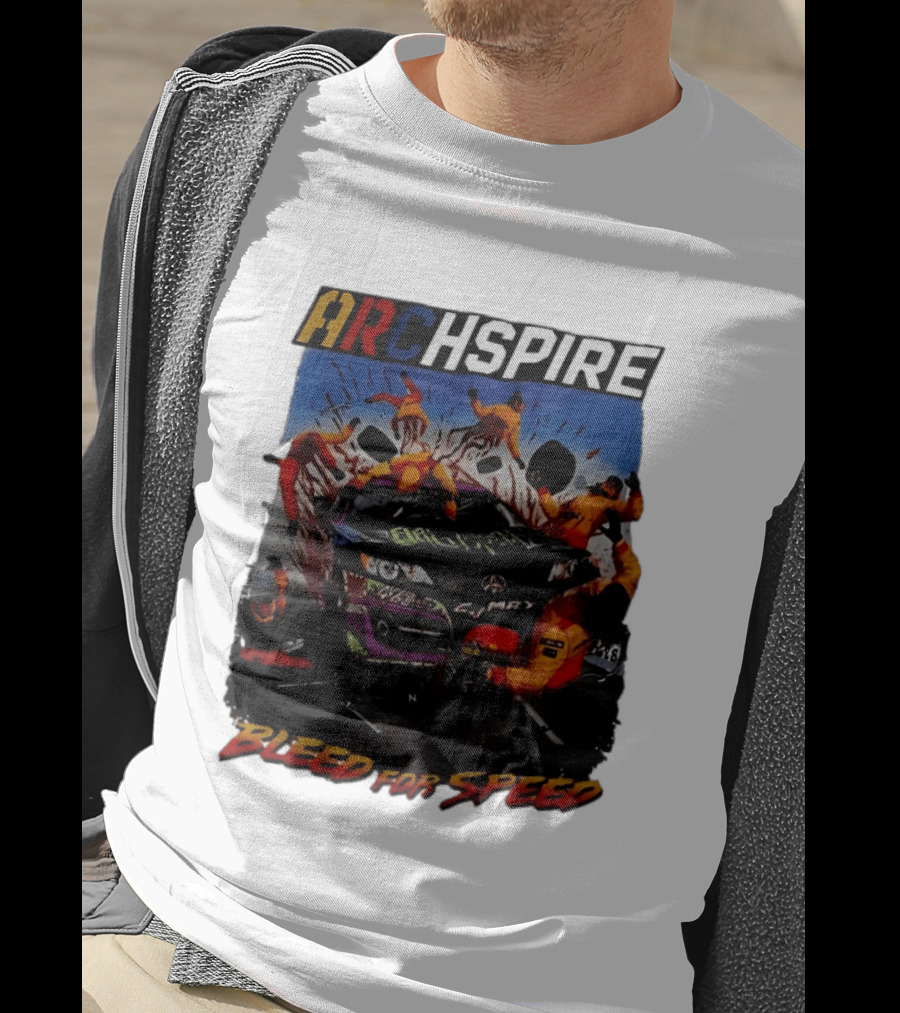 Archspire Bleed For Speed Racing Chaos With Pit Crew Action T-Shirt