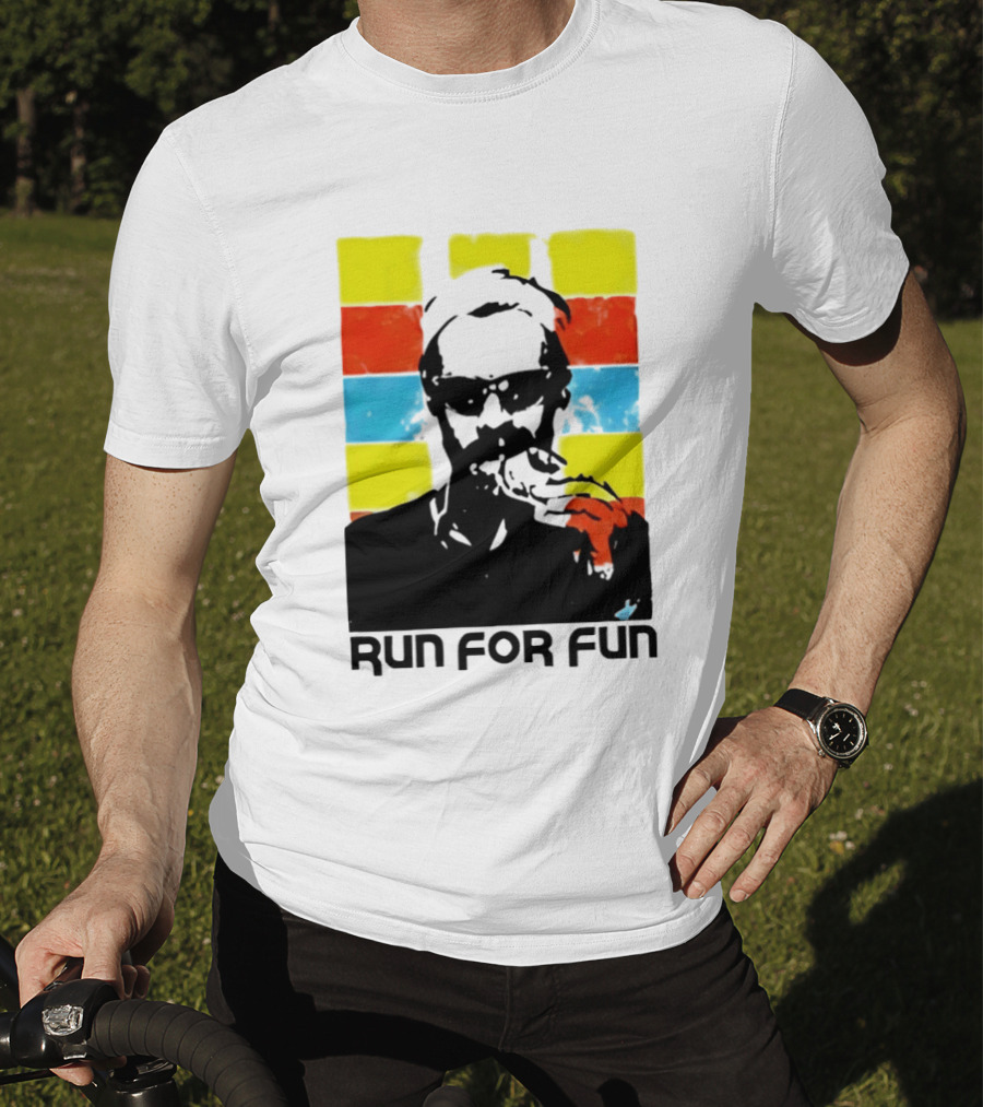 Run For Fun Retro Color Block T-Shirt