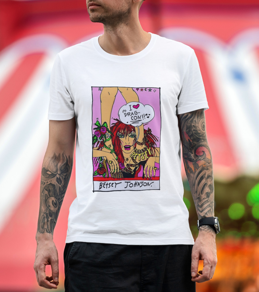 Betsey Johnson I Love DragCon 2026 Retro Fashion T-Shirt