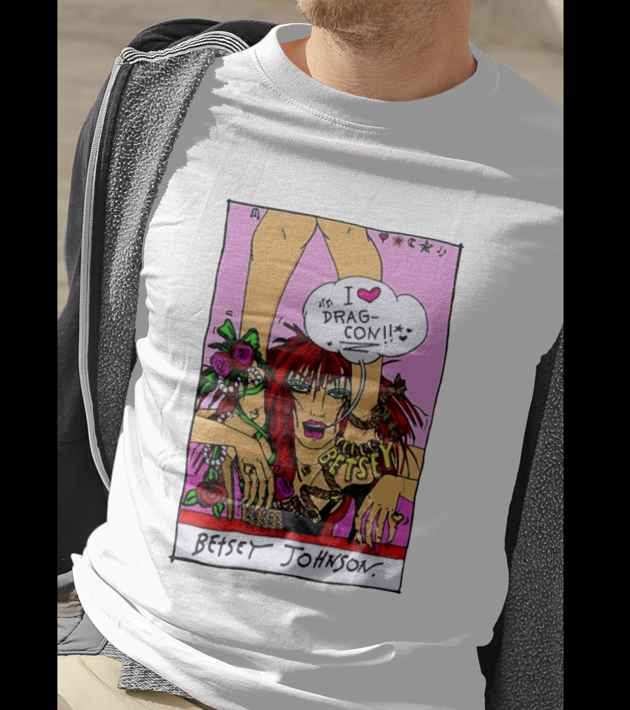 Betsey Johnson I Love DragCon 2026 Retro Fashion T-Shirt