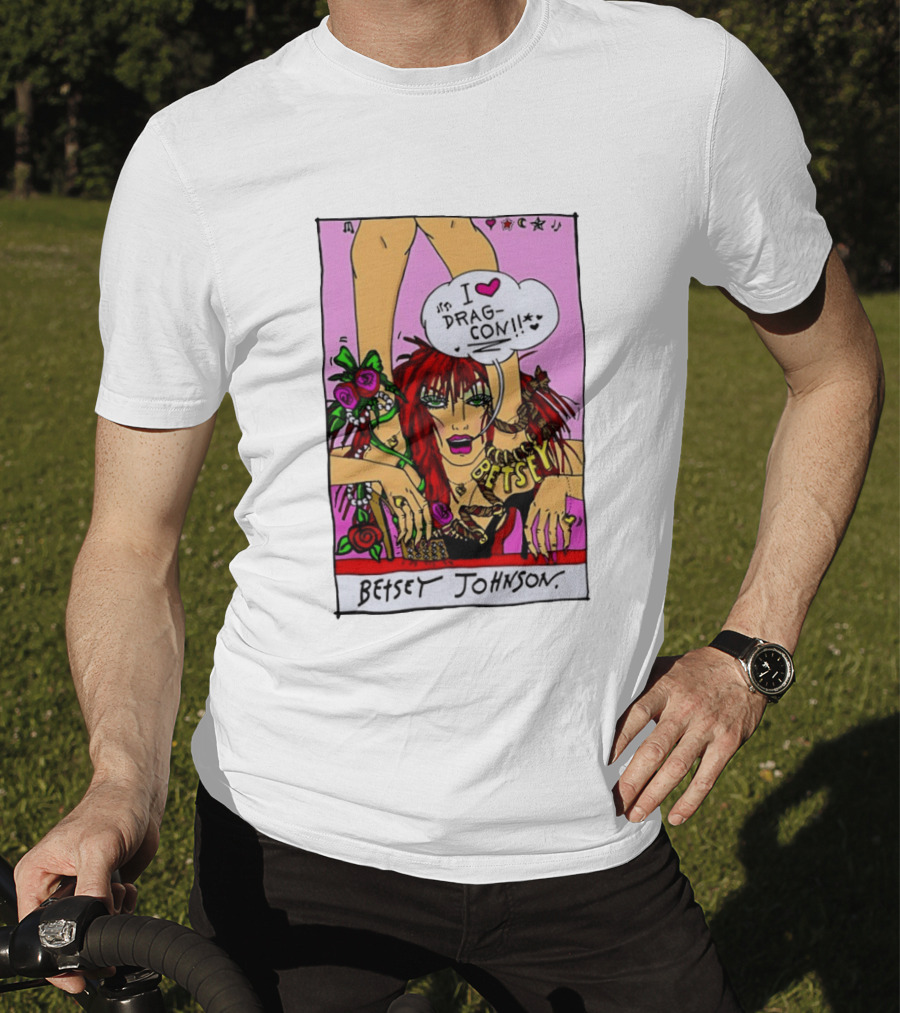 Betsey Johnson I Love DragCon 2026 Retro Fashion T-Shirt