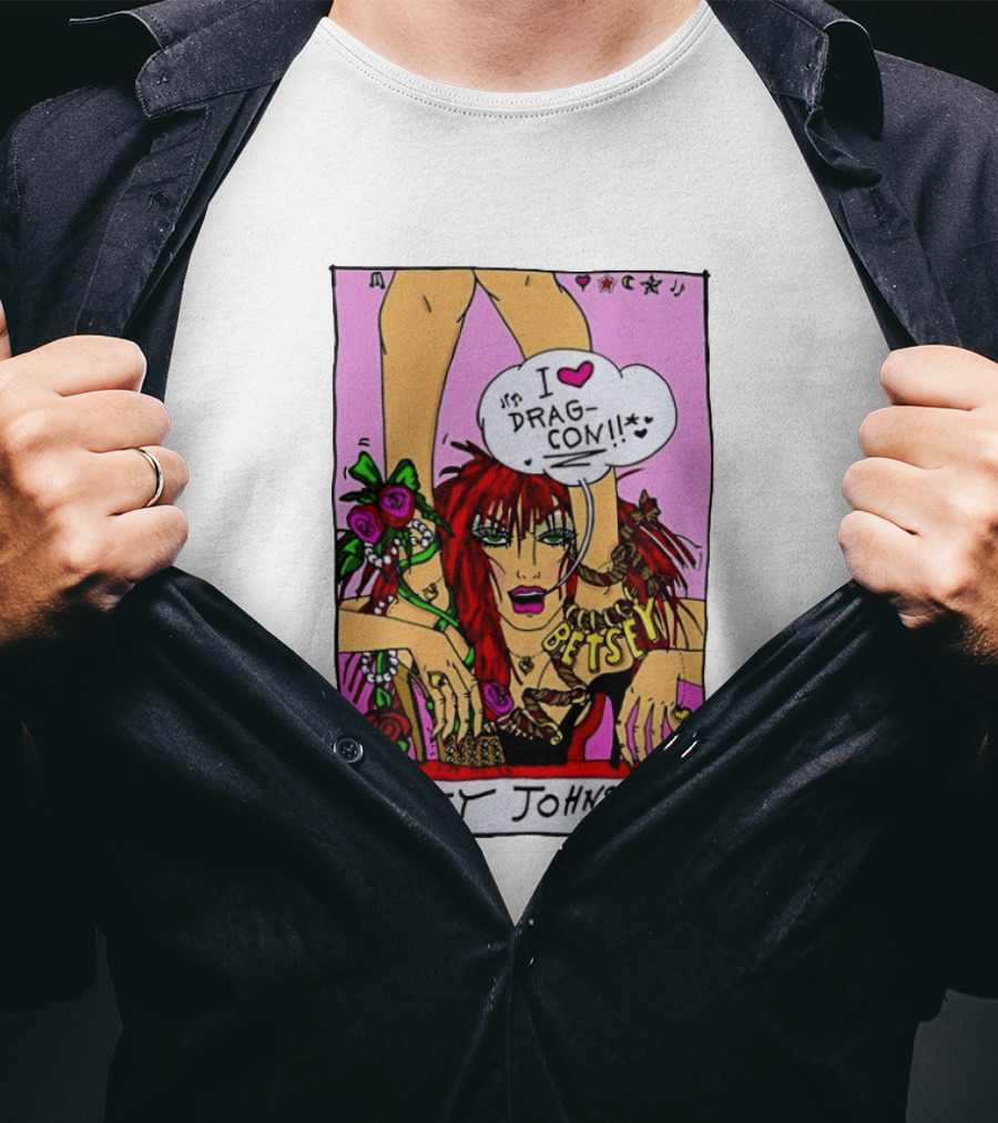 Betsey Johnson I Love DragCon 2026 Retro Fashion T-Shirt