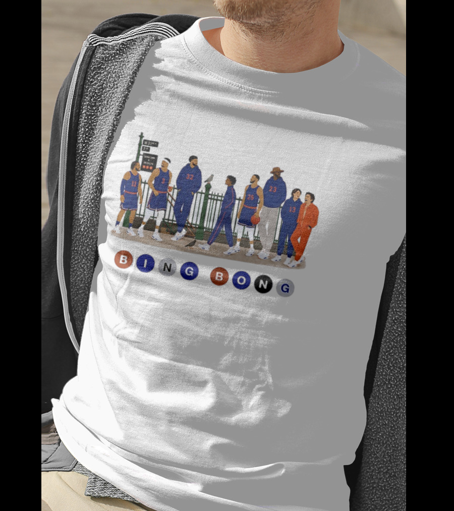 Borough Roll Call Bing Bong W 33rd 7th Ave New York Knicks T-Shirt