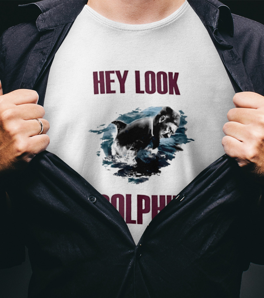 Hey Look Adolphin Clever Visual Wordplay Concept T-Shirt