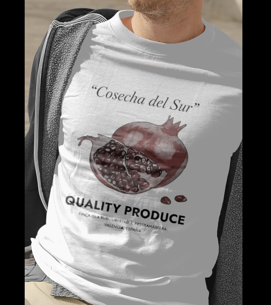 Cosecha Del Sur Quality Produce Pomegranate Valencia Spain T-Shirt