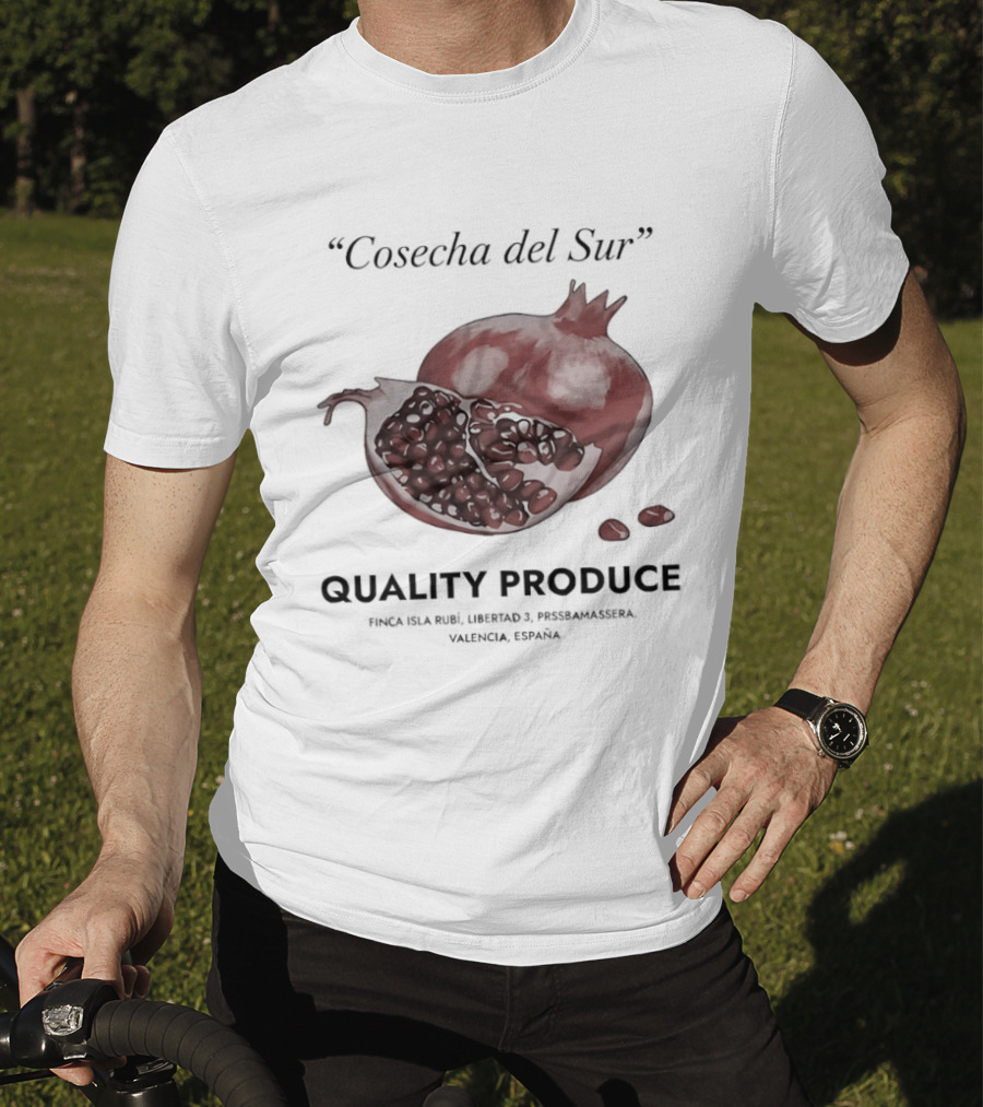 Cosecha Del Sur Quality Produce Pomegranate Valencia Spain T-Shirt