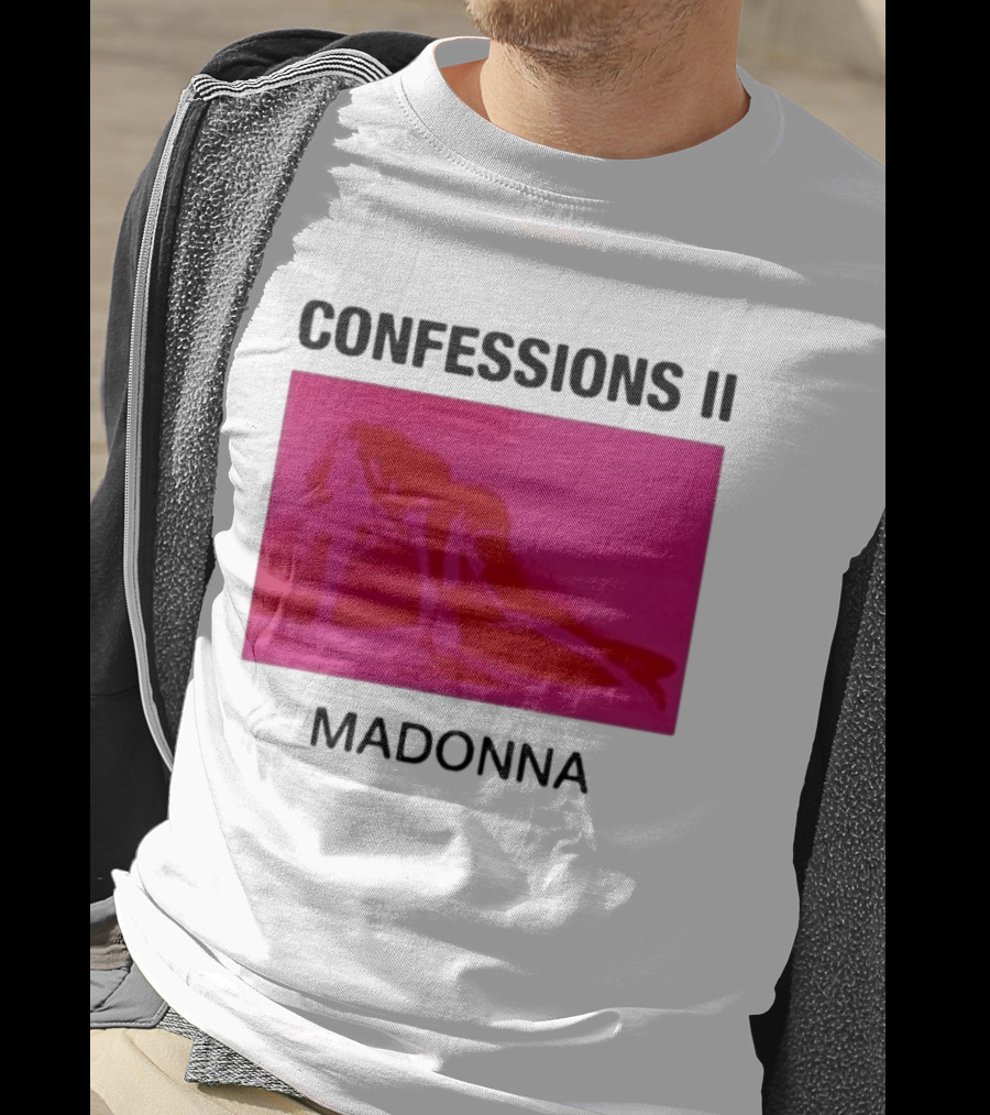 Madonna Confessions II Neon Pink Crawling Pose T-Shirt