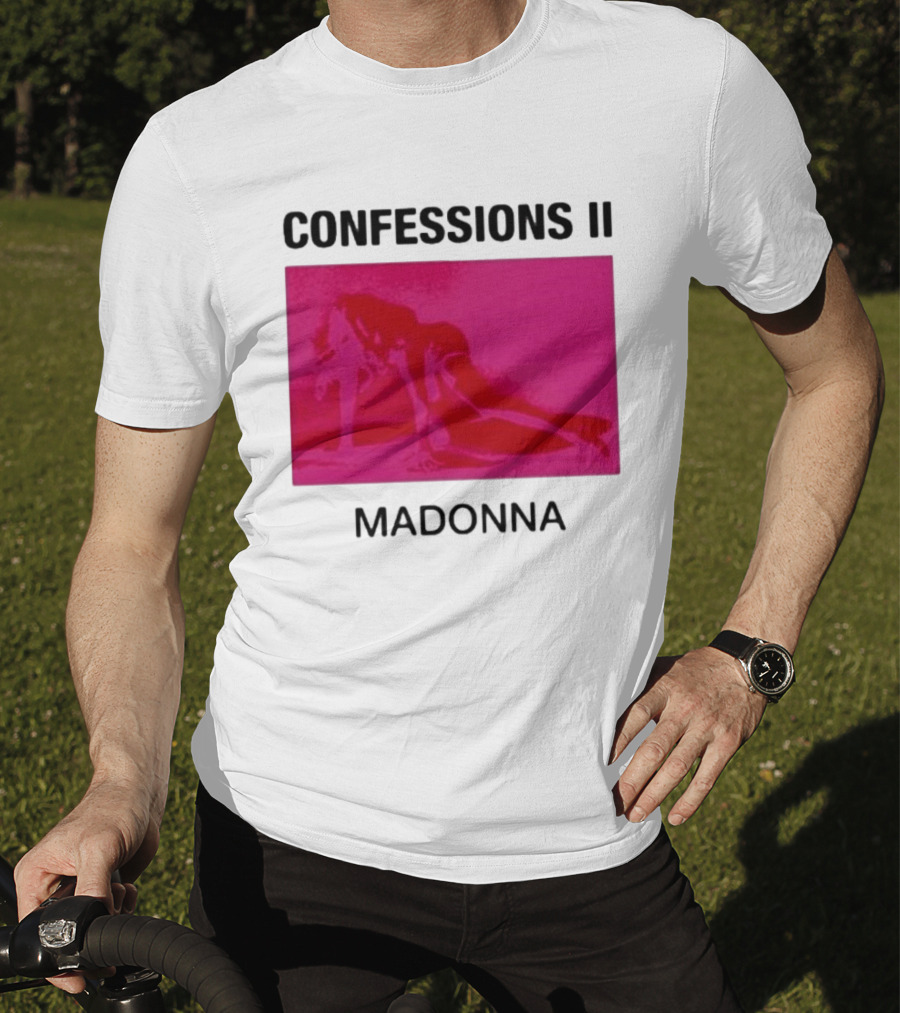Madonna Confessions II Neon Pink Crawling Pose T-Shirt