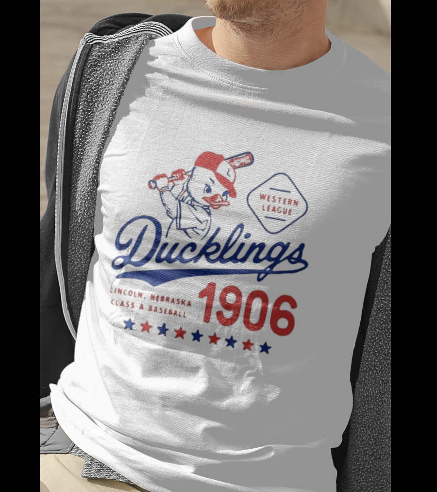 Ducklings Lincoln Nebraska Western League Baseball 1906 T-Shirt