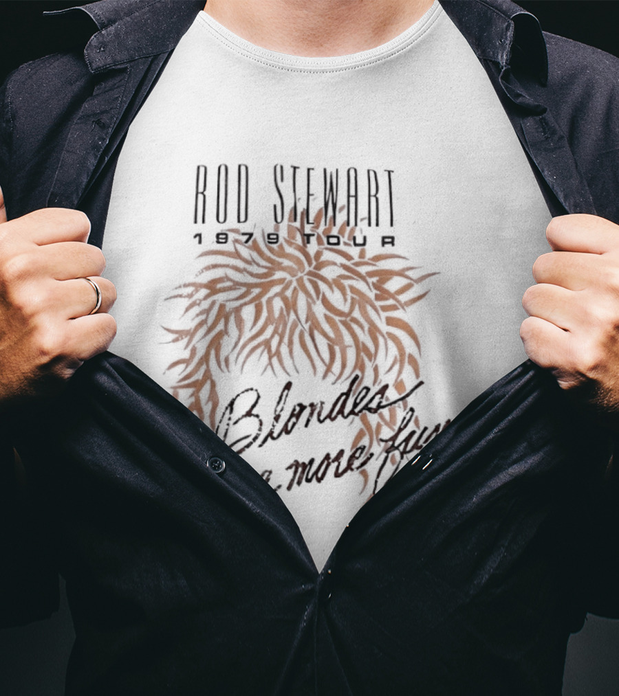 Rod Stewart Blondes Have More Fun 1979 Tour T-Shirt