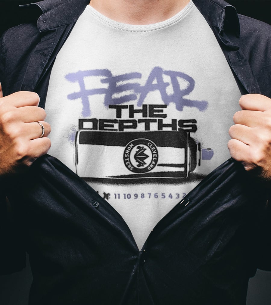 Fear The Depths Cleveland Monsters Hockey NHL 2026 T-Shirt