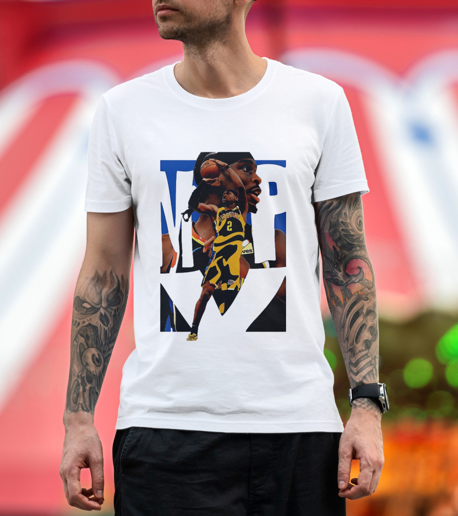 Shai Gilgeous Alexander 2 MVP Oklahoma City Thunder NBA Player Action T-Shirt