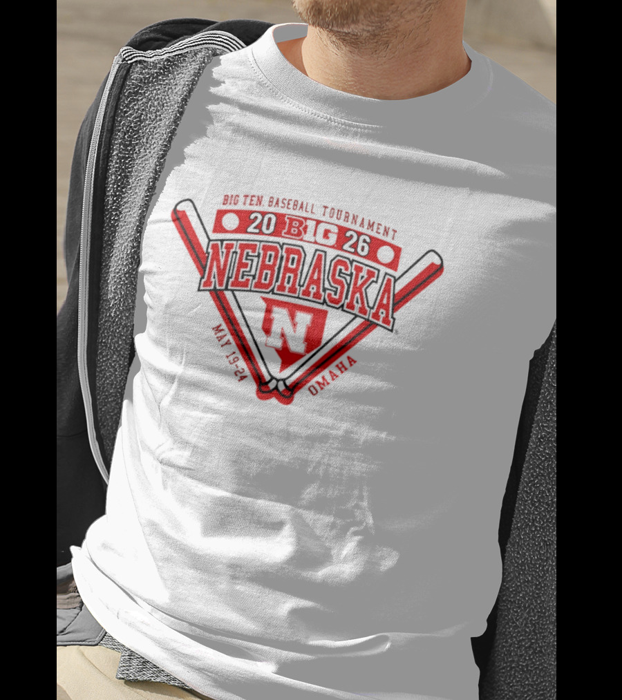 Big Ten Baseball Tournament 2026 Nebraska Cornhuskers May 20 24 Omaha T-Shirt