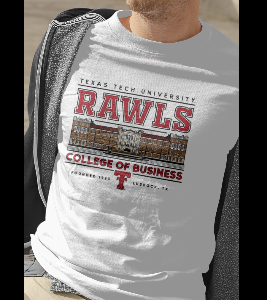 Texas Tech University Rawls College Of Business Established 1927 Lubbock TX T-Shirt