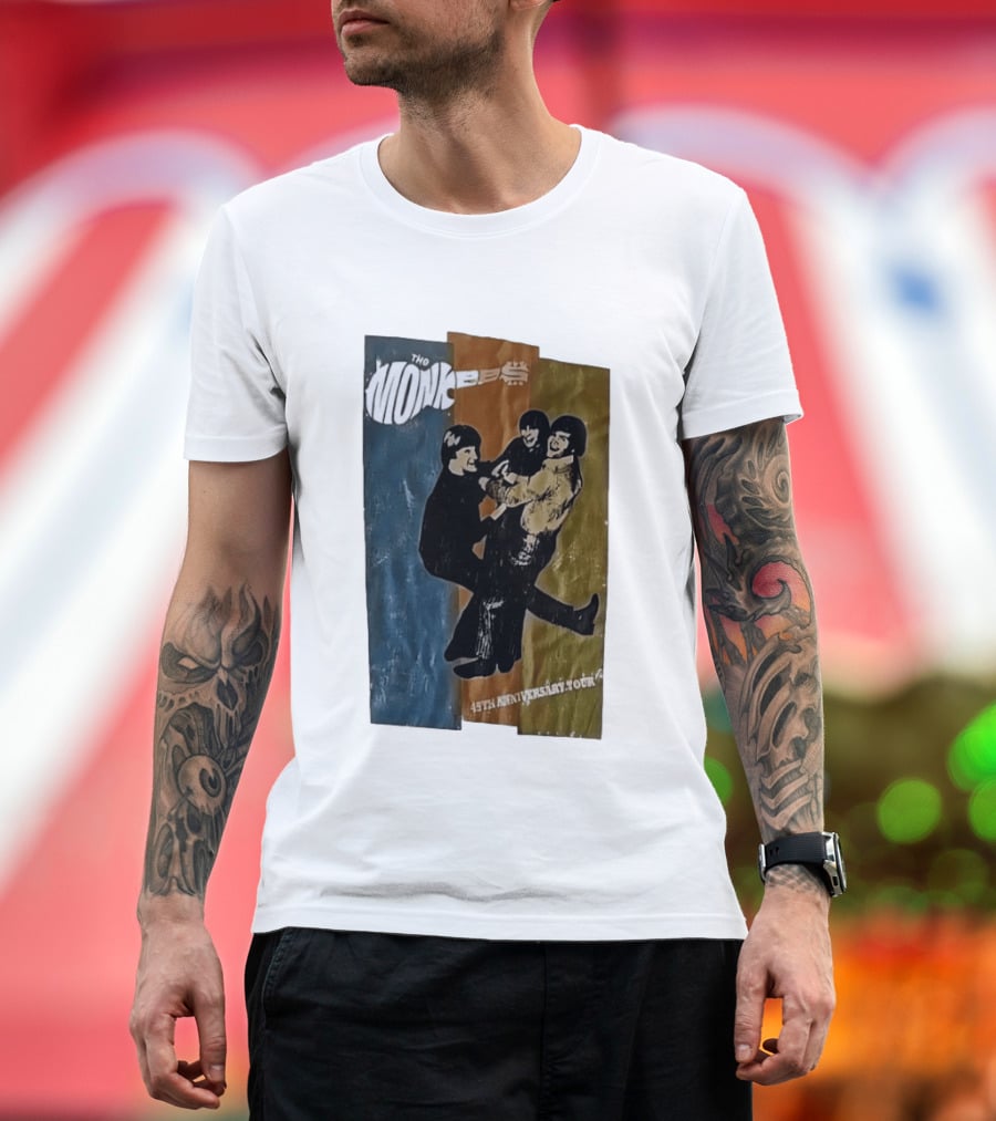 The Monkees 45th Anniversary Tour Vintage Band Celebration T-Shirt