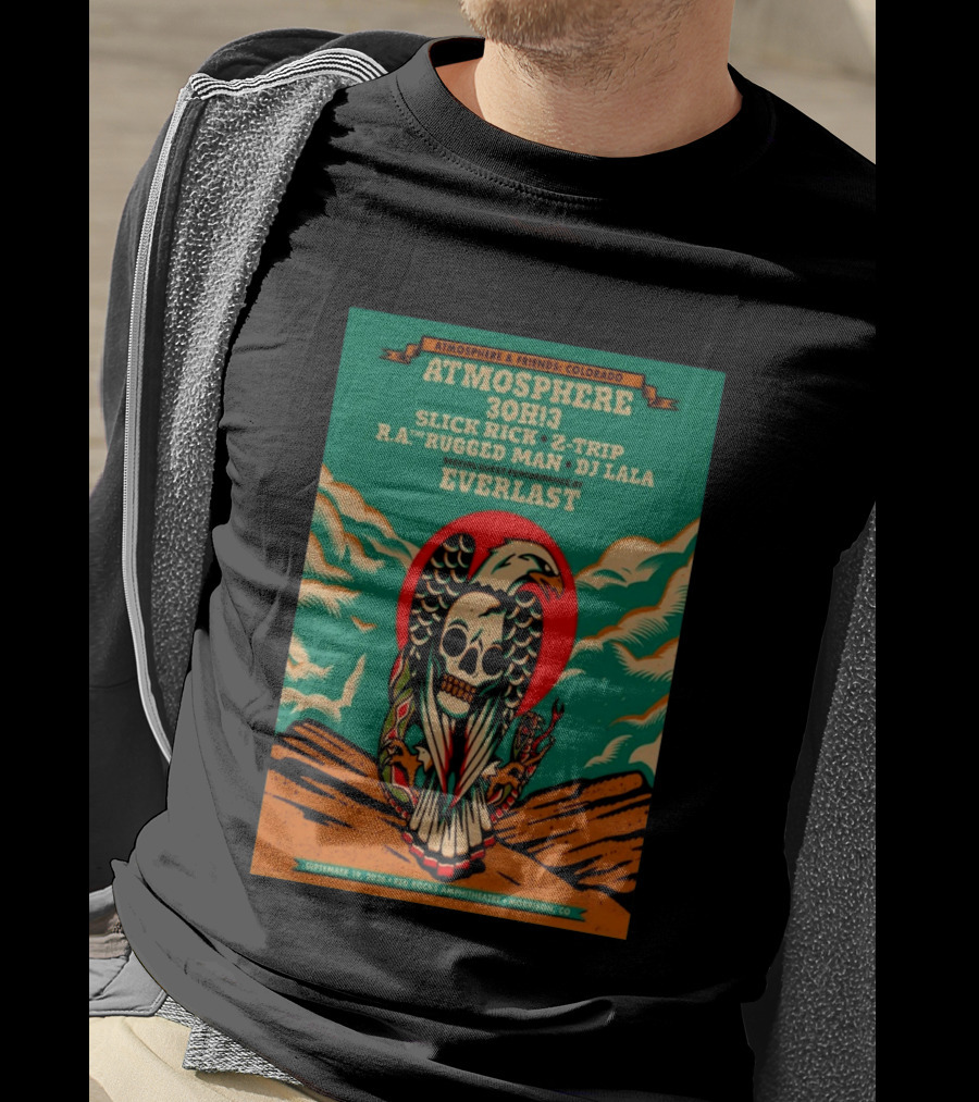 Atmosphere Friends Colorado Slick Rick Red Rocks September 19 2026 Morrison CO T-Shirt