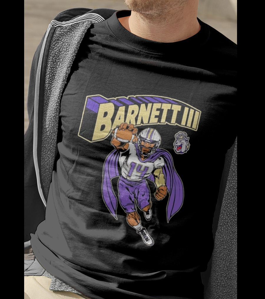Barnett III James Madison Dukes Football Player T-Shirt