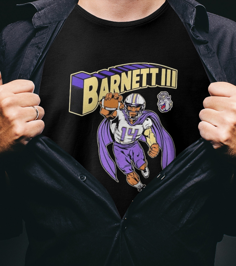 Barnett III James Madison Dukes Football Player T-Shirt