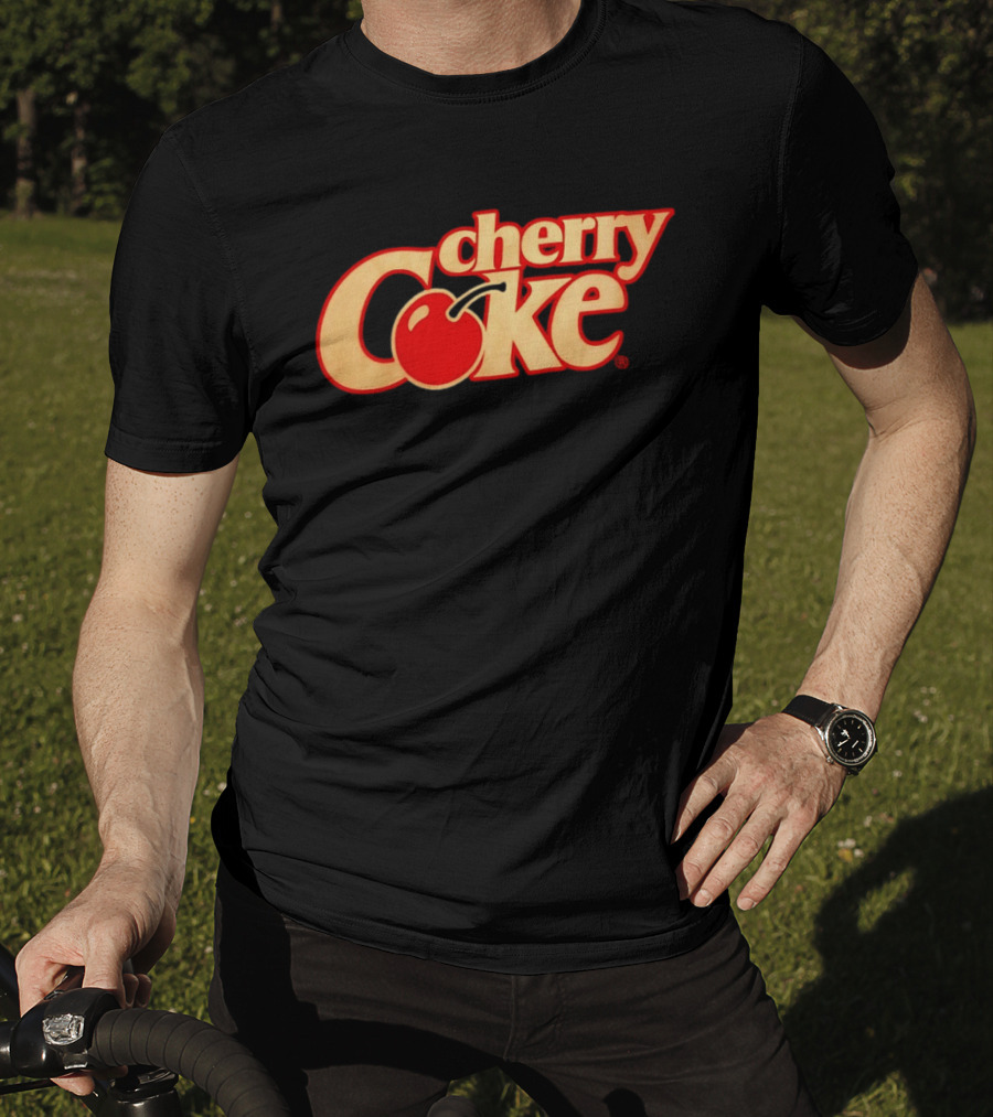 Cherry Coke Retro Logo With Red Cherry T-Shirt