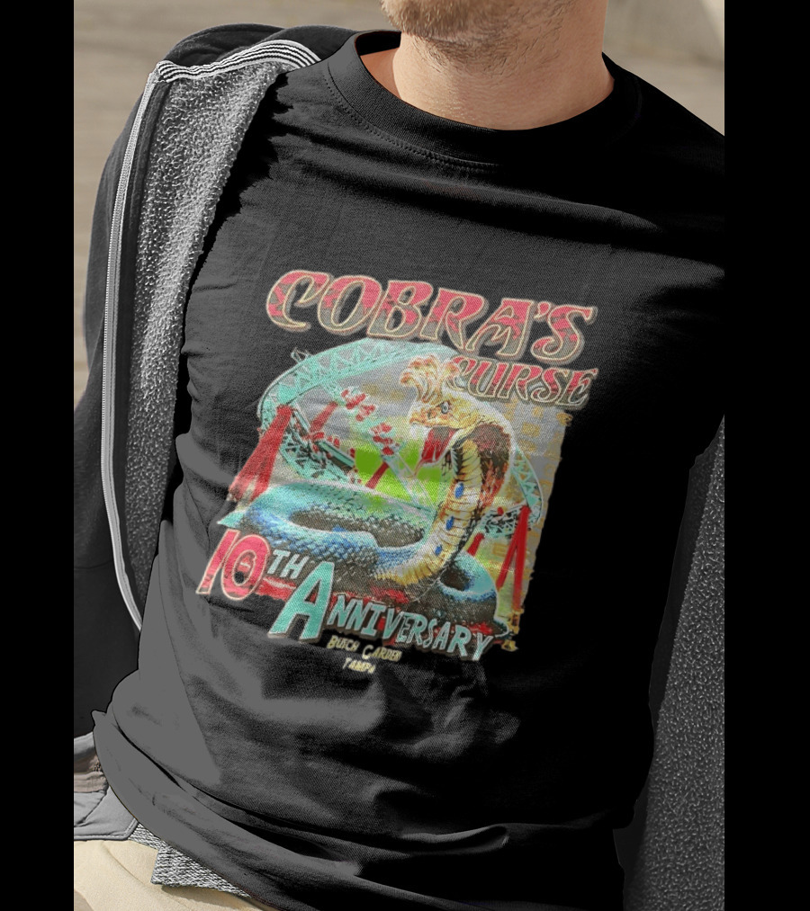 Cobra's Curse 10th Anniversary Busch Gardens Tampa Roller Celebration T-Shirt
