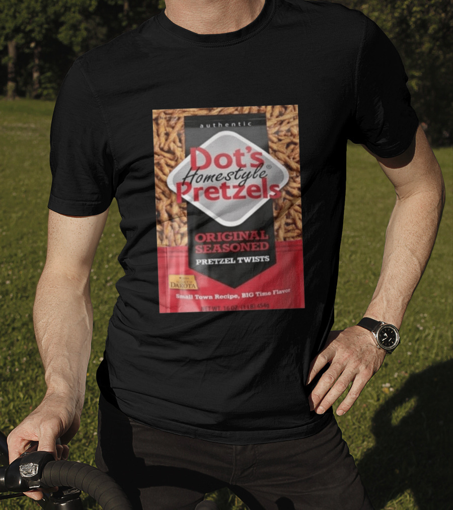 Dot's Homestyle Pretzels Original Seasoned Snack Twist Authentic North Dakota Flavor T-Shirt