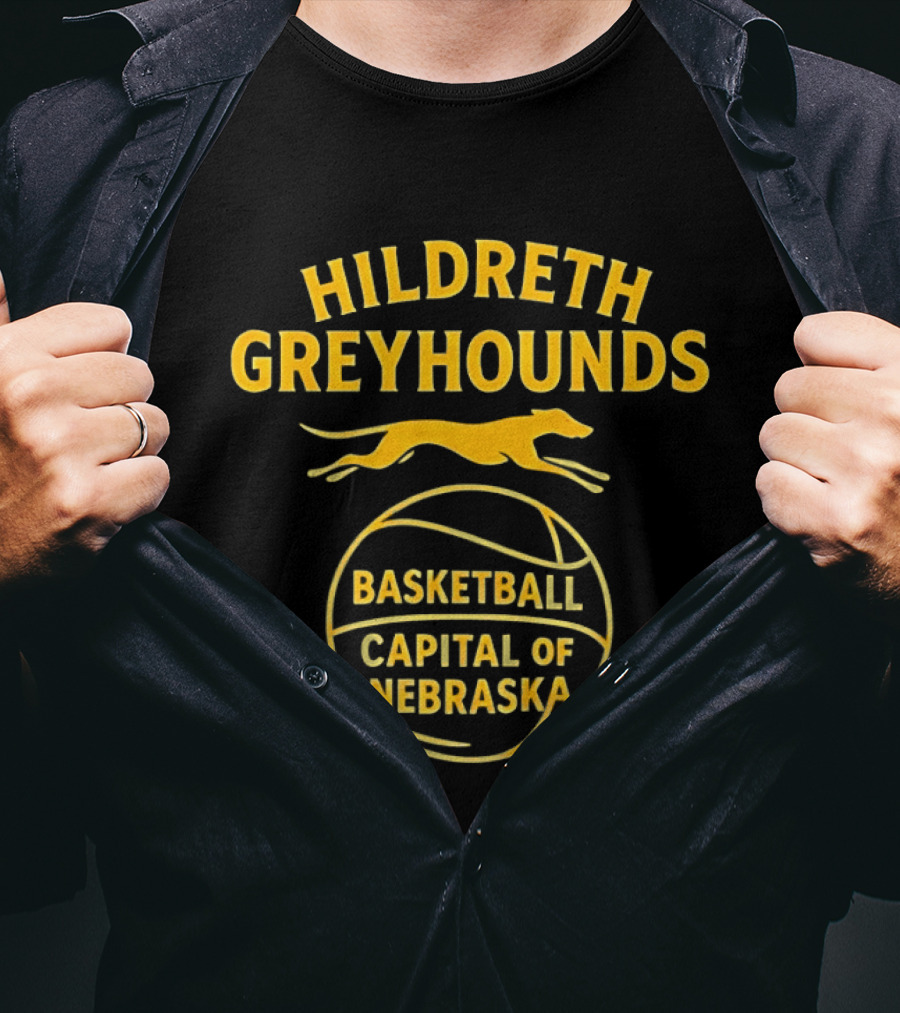 Hildreth Greyhounds Basketball Capital Of Nebraska T-Shirt