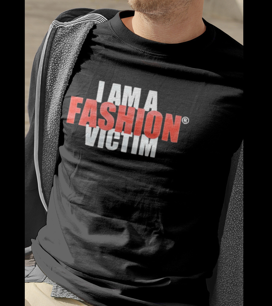 I Am A Fashion Victim Bold Red T-Shirt