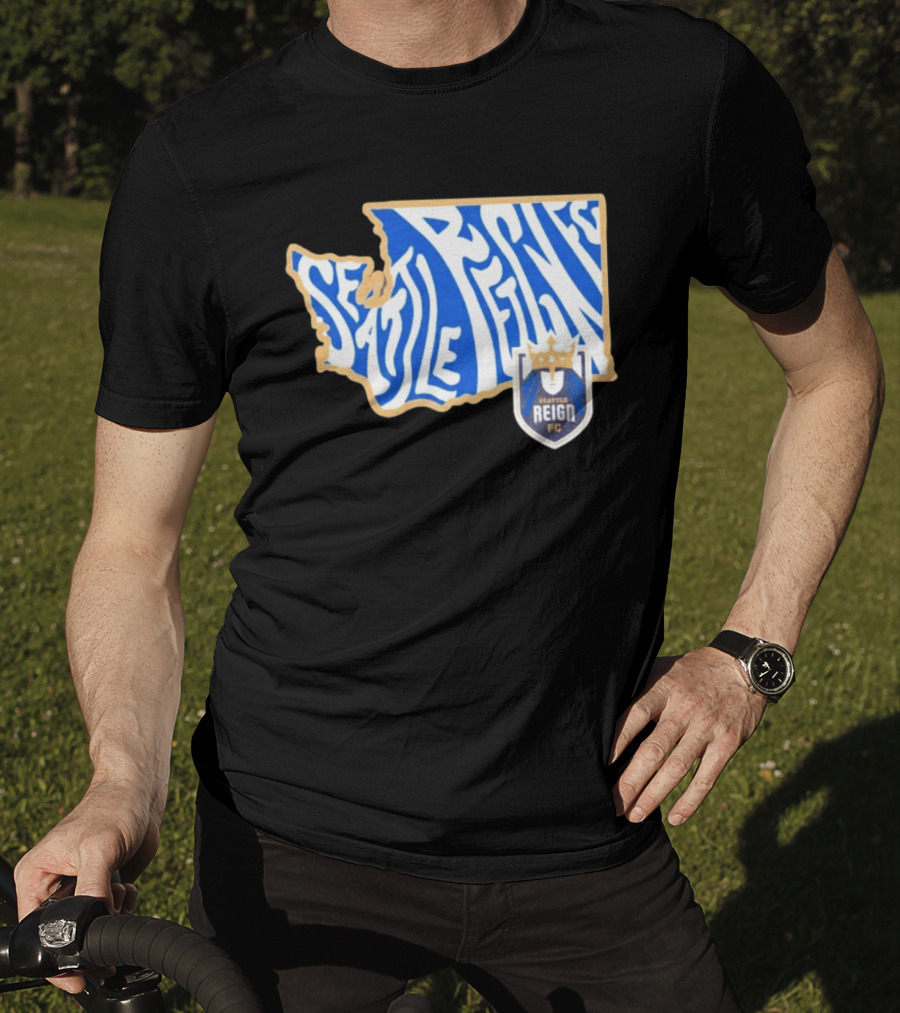 Seattle Reign FC Groovy Team State Seattle Reign FC Crest T-Shirt