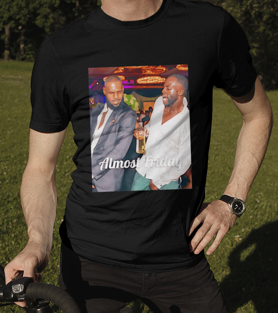 LeBron James Draymond Green Almost Friday Club Scene T-Shirt