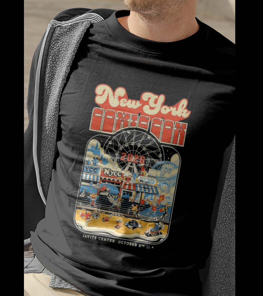 New York Comic Con 2026 Coney Island Javits Center October 8 To 11 T-Shirt