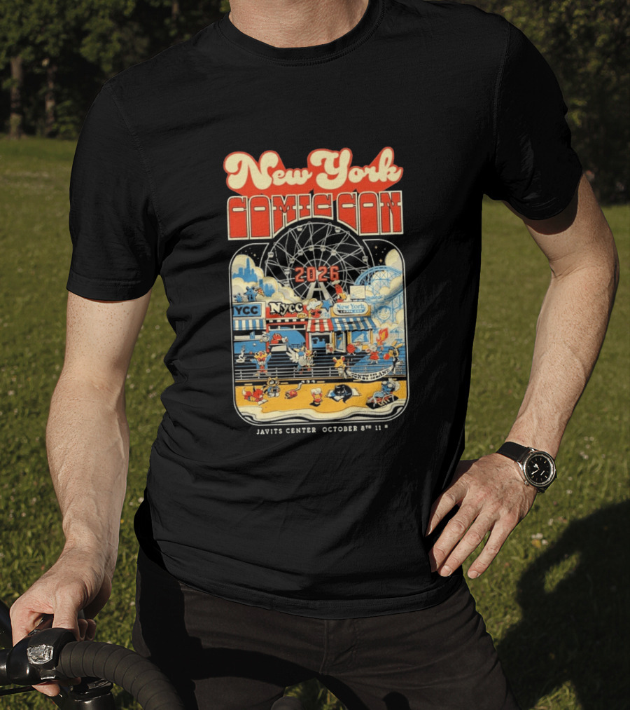 New York Comic Con 2026 Coney Island Javits Center October 8 To 11 T-Shirt