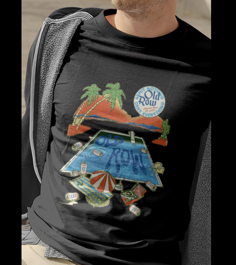Old Row Admit Nothing Deny Everything Desert Pool Scene T-Shirt