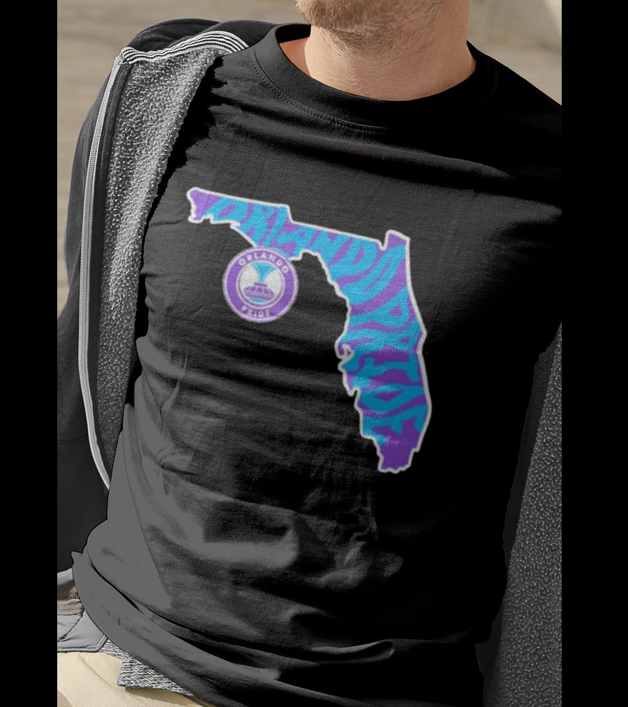 Orlando Pride Groovy State Of Florida Map Team T-Shirt