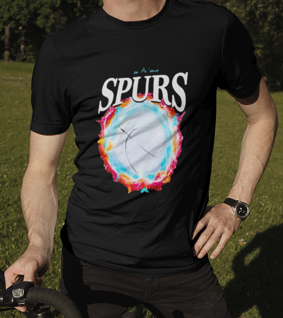 San Antonio Spurs Basketball Cosmic Energy Burst 2026 T-Shirt