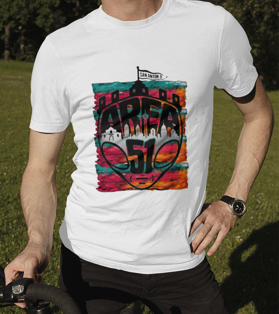 Area 51 San Antonio Spurs NBA Fiesta Skyline 2026 Victor Wembanyama T-Shirt