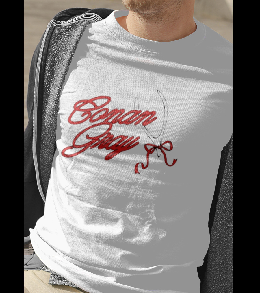 Conan Gray Red Script With Bow T-Shirt