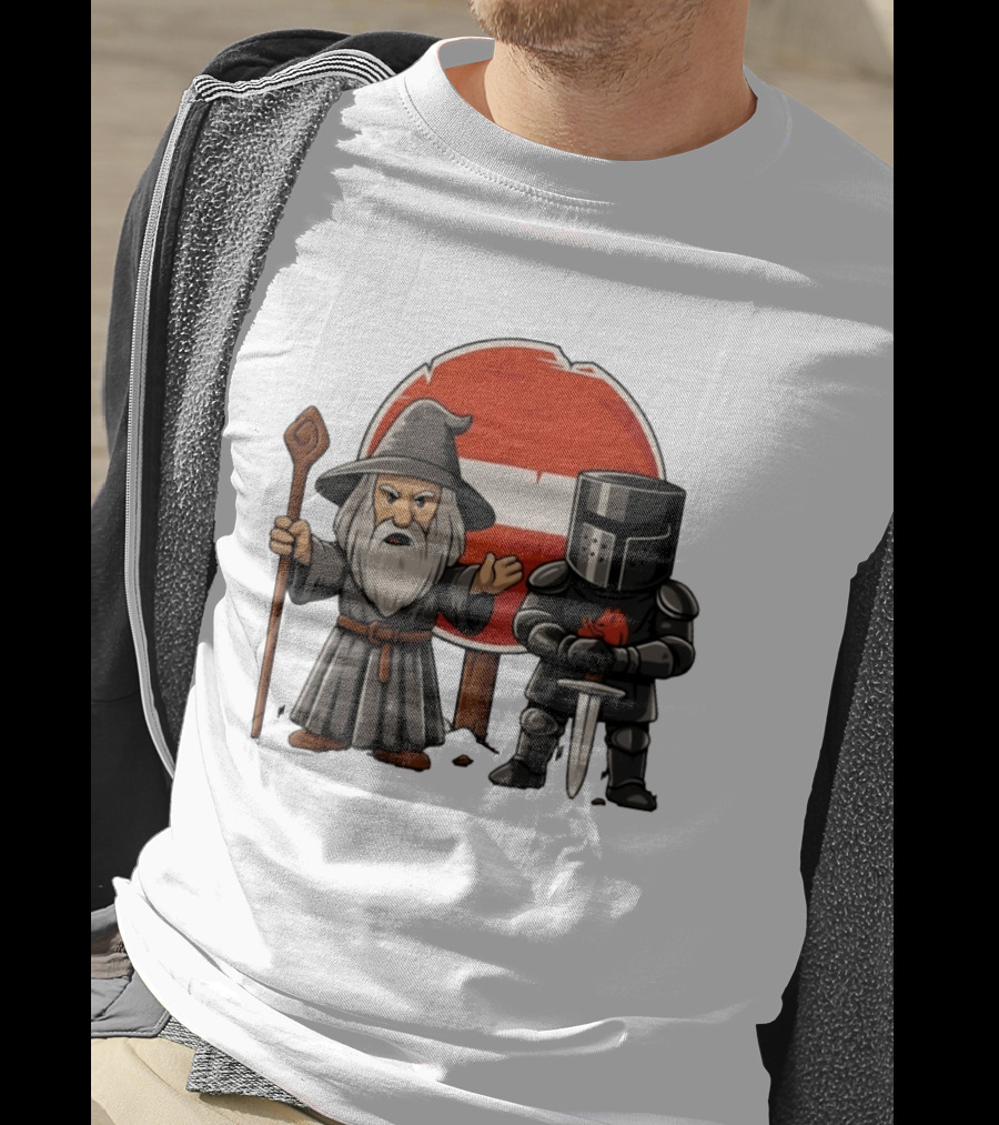 Gandalf Black Knight None Shall Pass T-Shirt