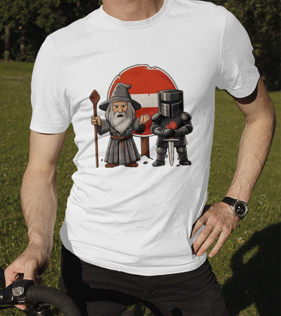 Gandalf Black Knight None Shall Pass T-Shirt