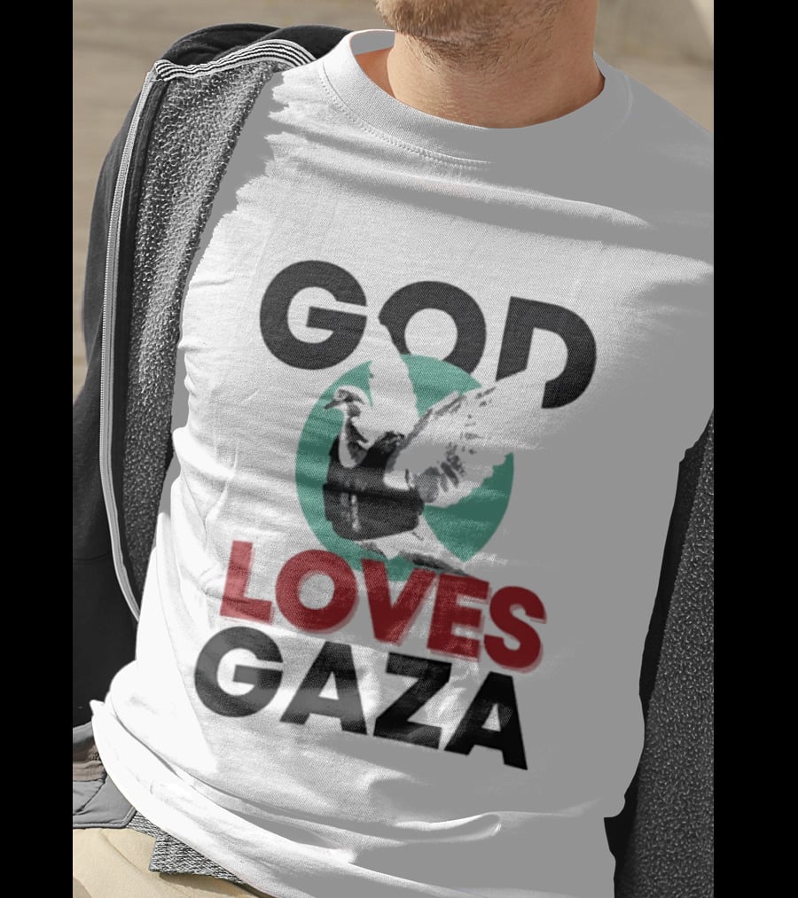 GOD LOVES GAZA Bird T-Shirt