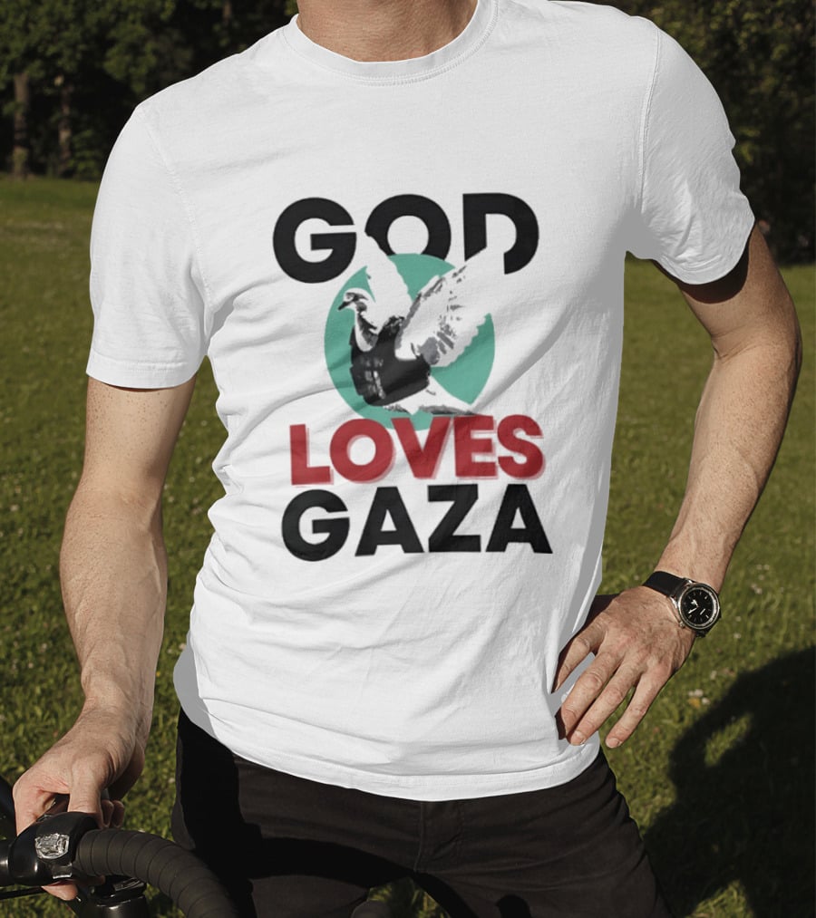 GOD LOVES GAZA Bird T-Shirt