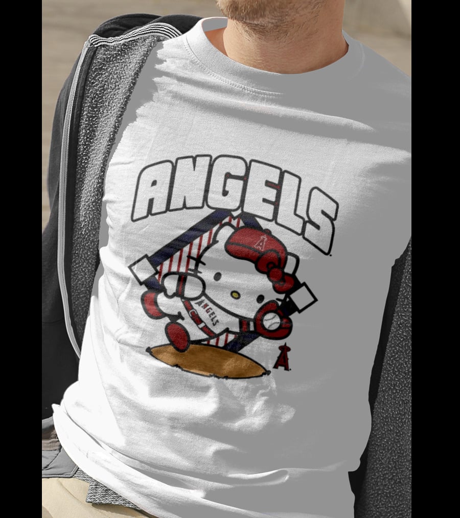 Hello Kitty Angels Baseball Los Angeles 2026 MLB T-Shirt