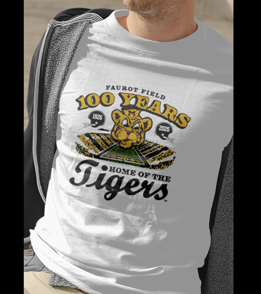 Faurot Field 100 Years Home Of The Tigers 1926 2026 T-Shirt