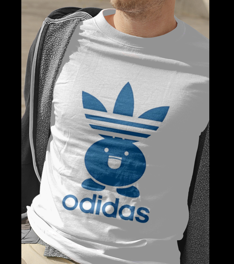 Odidas Pokemon Oddish Mashup Blue T-Shirt