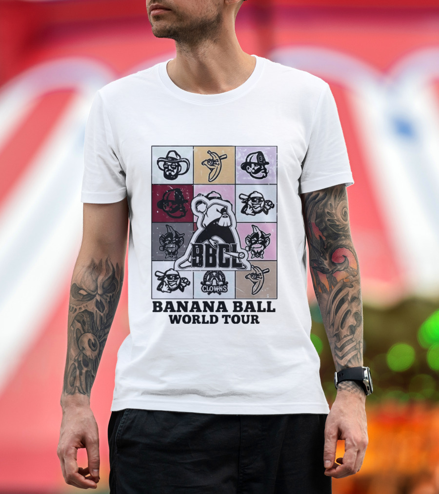 BBCL Clowns Banana Ball World Tour 2026 T-Shirt