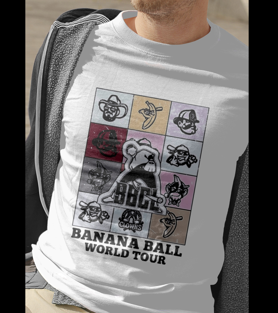 BBCL Clowns Banana Ball World Tour 2026 T-Shirt