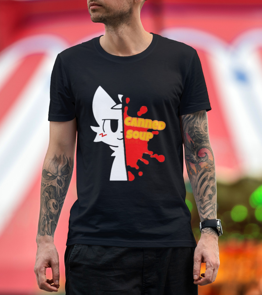 Boykisser Meme Canned Soup Splatter T-Shirt