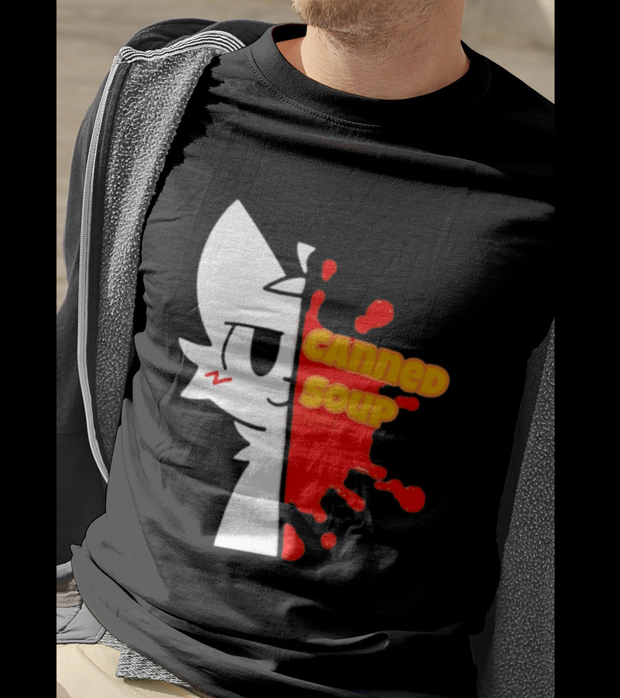 Boykisser Meme Canned Soup Splatter T-Shirt