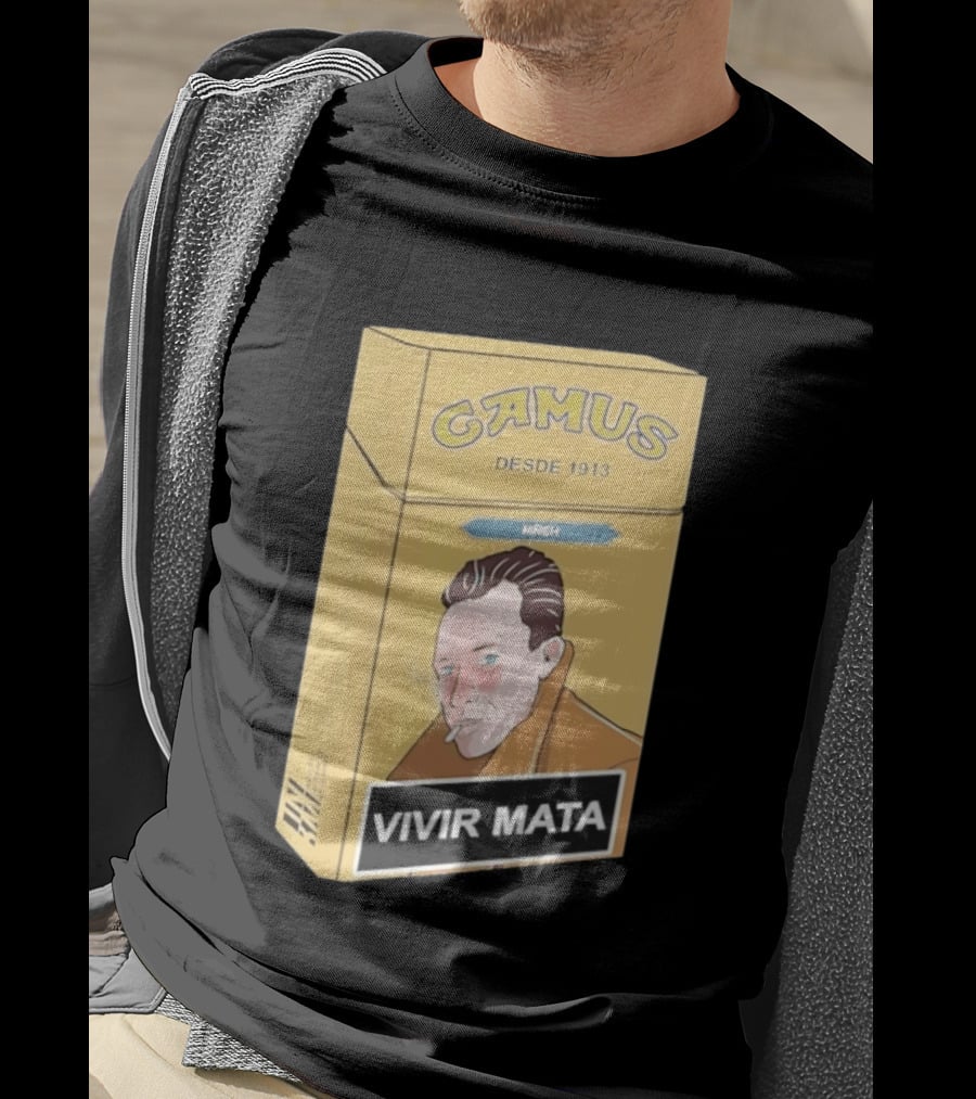 Camus Desde 1913 Vivir Mata Cigarette Box T-Shirt