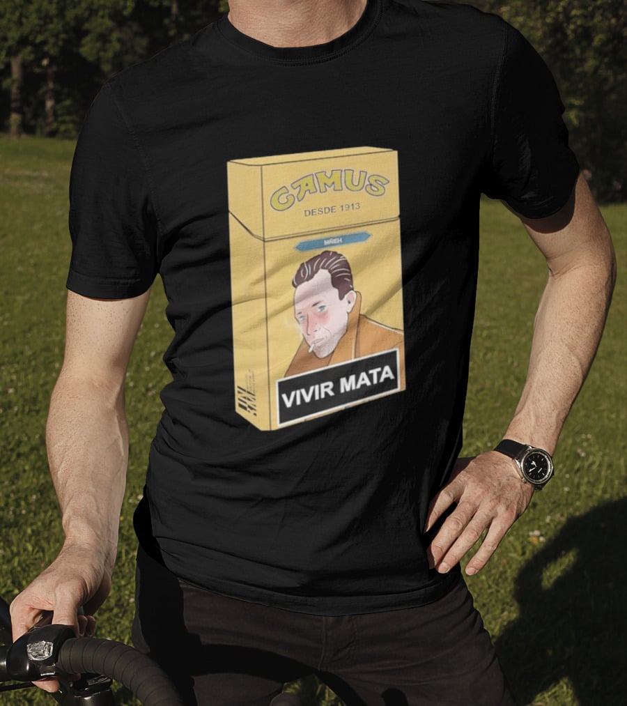 Camus Desde 1913 Vivir Mata Cigarette Box T-Shirt