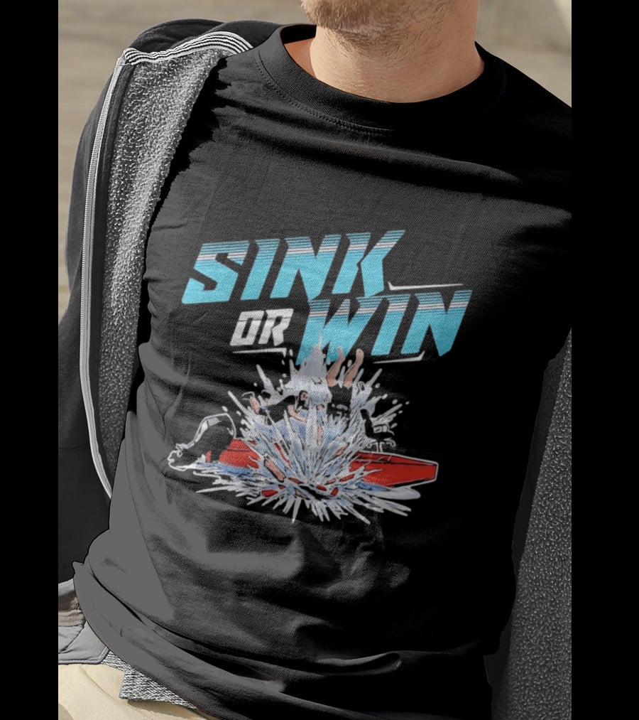 Cleetus McFarland Jackstand Jimmy Sink Or Win Splashing Red Boat T-Shirt